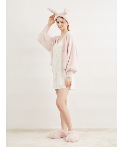 フェザーショートカーディガン