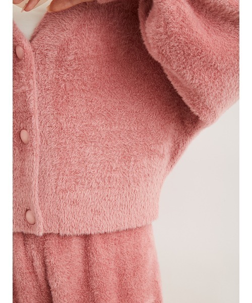 フェザーショートカーディガン