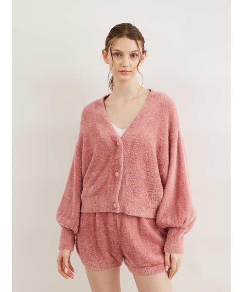 フェザーショートカーディガン