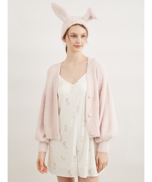 フェザーショートカーディガン