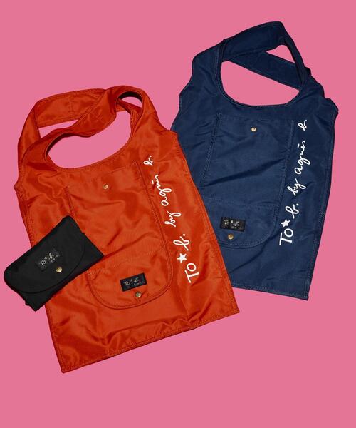 To b. by agnes b.(トゥービーバイアニエスベー)の「WT09 SAC サイドロゴエコバッグ(トートバッグ・レディース・ブラック・FREE)」の10枚目の写真