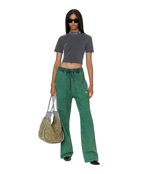 DIESEL(ディーゼル)の「レディース 半袖Tシャツ ロゴ(Tシャツ/カットソー・レディース・ブラック/ホワイト/ピンク・SMALL/MEDIUM/X-LARGE/LARGE)」の6枚目の写真