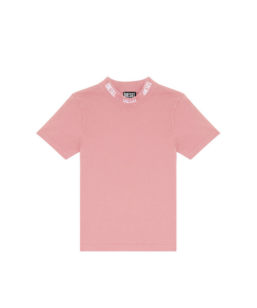 DIESEL(ディーゼル)の「レディース 半袖Tシャツ ロゴ(Tシャツ/カットソー・レディース・ブラック/ホワイト/ピンク・SMALL/MEDIUM/X-LARGE/LARGE)」の4枚目の写真