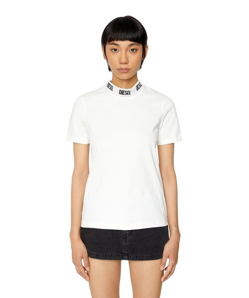 DIESEL(ディーゼル)の「レディース 半袖Tシャツ ロゴ(Tシャツ/カットソー・レディース・ブラック/ホワイト/ピンク・SMALL/MEDIUM/X-LARGE/LARGE)」の19枚目の写真