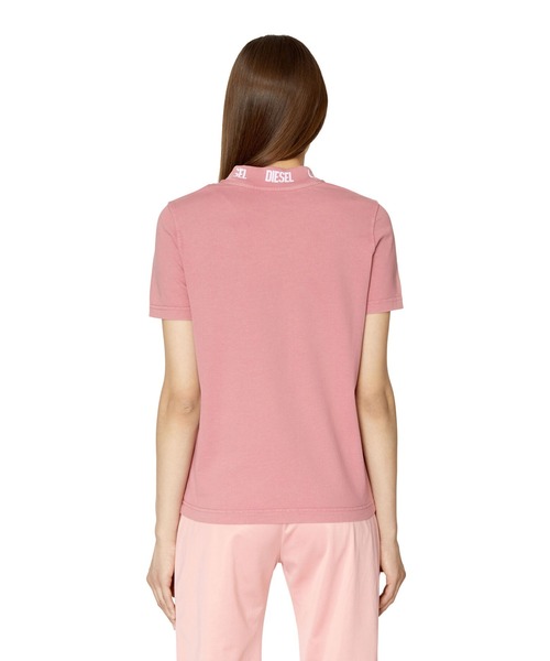 DIESEL(ディーゼル)の「レディース 半袖Tシャツ ロゴ(Tシャツ/カットソー・レディース・ブラック/ホワイト/ピンク・SMALL/MEDIUM/X-LARGE/LARGE)」の5枚目の写真