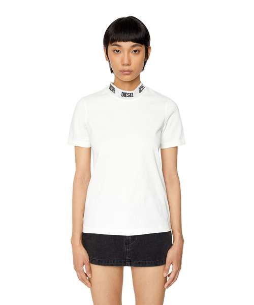 DIESEL(ディーゼル)の「レディース 半袖Tシャツ ロゴ(Tシャツ/カットソー・レディース・ブラック/ホワイト/ピンク・SMALL/MEDIUM/X-LARGE/LARGE)」の22枚目の写真