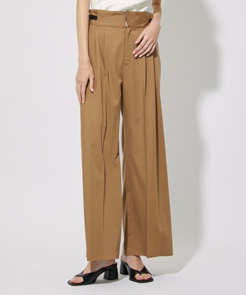 CITY TOKYO（シティトウキョウ）の「サイドバックルツータックパンツ（その他パンツ・レディース・ブラック/キャメル・2/1）」の11枚目の写真