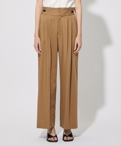 CITY TOKYO（シティトウキョウ）の「サイドバックルツータックパンツ（その他パンツ・レディース・ブラック/キャメル・2/1）」の14枚目の写真