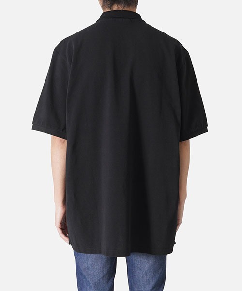 Carhartt WIP（カーハートダブリューアイピー）の「Carhartt WIP / カーハート ワークインプログレス：S/S　CHASE　PIQUE POLO：I023807[WAX]（ポロシャツ・メンズ・ブラック×ゴールド/ヘザーグレー・XL/S/M）」の3枚目の写真