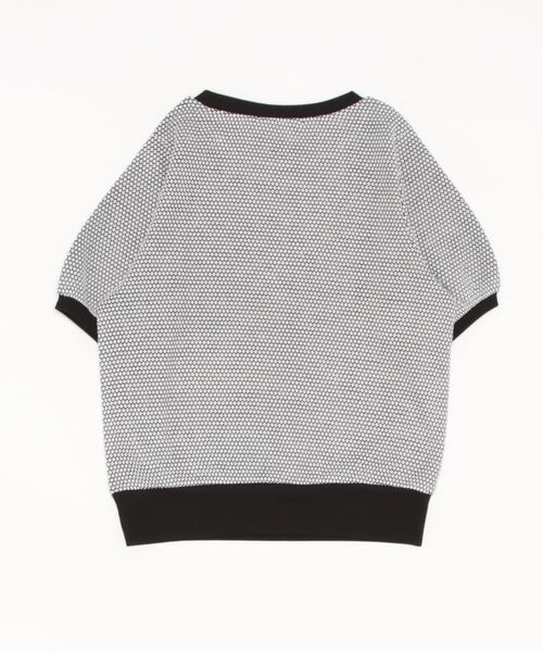 Lugnoncure(ルノンキュール)の「ジャカードカットソー(Tシャツ/カットソー・レディース・ブラック/イエロー/ブルー・フリ-)」の4枚目の写真