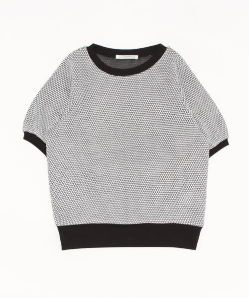 Lugnoncure(ルノンキュール)の「ジャカードカットソー(Tシャツ/カットソー・レディース・ブラック/イエロー/ブルー・フリ-)」の6枚目の写真