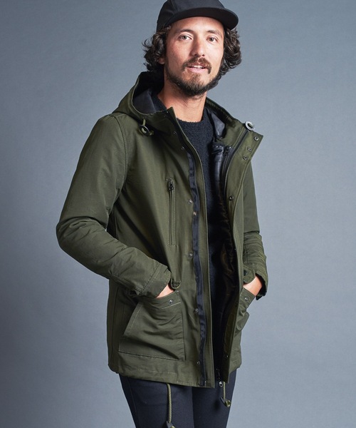 Magine（マージン）の「CTN/NY GROSSGRAIN 3WAY  MOUNTAIN PARKA:コットン/ナイロン グログラン 3WAY マウンテンパーカ 22AW（マウンテンパーカー・メンズ・ブラック/ネイビー/オリーブ/キャメル・44/46/48）」の3枚目の写真
