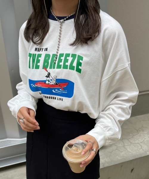 nemne store(ネンネストア)の「【低身長用サイズあり】アソートビッグロンT(Tシャツ/カットソー・レディース・グリーン/クリーム/オートミール/ホワイト系その他/グレー系その他/ホワイト系その他2/ホワイト系その他3/ホワイト系その他4・SMALL/MEDIUM)」の4枚目の写真