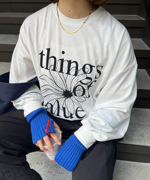 nemne store(ネンネストア)の「【低身長用サイズあり】アソートビッグロンT(Tシャツ/カットソー・レディース・グリーン/クリーム/オートミール/ホワイト系その他/グレー系その他/ホワイト系その他2/ホワイト系その他3/ホワイト系その他4・SMALL/MEDIUM)」の5枚目の写真