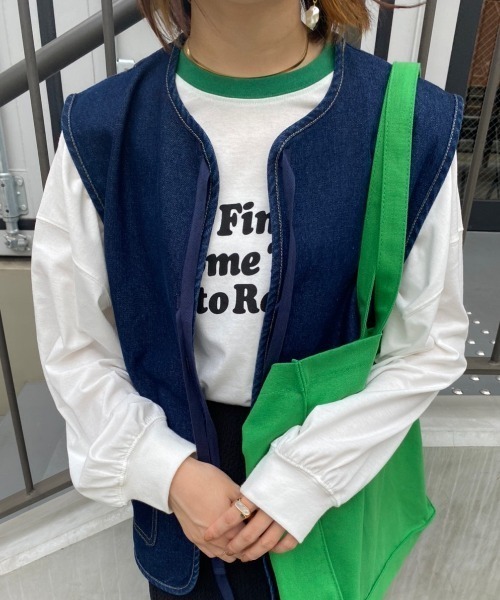 nemne store(ネンネストア)の「【低身長用サイズあり】アソートビッグロンT(Tシャツ/カットソー・レディース・グリーン/クリーム/オートミール/ホワイト系その他/グレー系その他/ホワイト系その他2/ホワイト系その他3/ホワイト系その他4・SMALL/MEDIUM)」の18枚目の写真