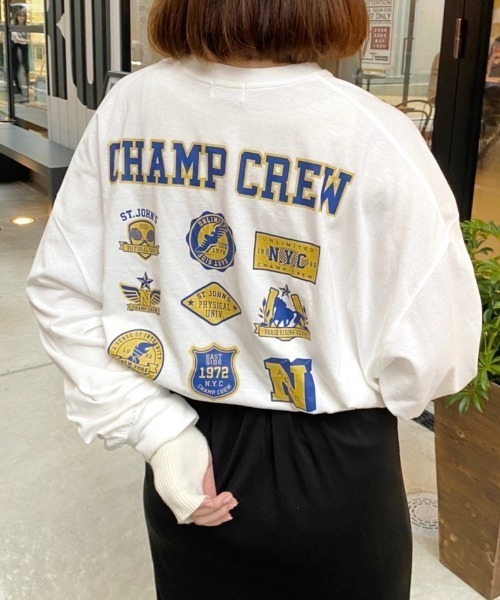 nemne store(ネンネストア)の「【低身長用サイズあり】アソートビッグロンT(Tシャツ/カットソー・レディース・グリーン/クリーム/オートミール/ホワイト系その他/グレー系その他/ホワイト系その他2/ホワイト系その他3/ホワイト系その他4・SMALL/MEDIUM)」の12枚目の写真