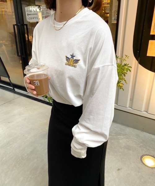nemne store(ネンネストア)の「【低身長用サイズあり】アソートビッグロンT(Tシャツ/カットソー・レディース・グリーン/クリーム/オートミール/ホワイト系その他/グレー系その他/ホワイト系その他2/ホワイト系その他3/ホワイト系その他4・SMALL/MEDIUM)」の14枚目の写真