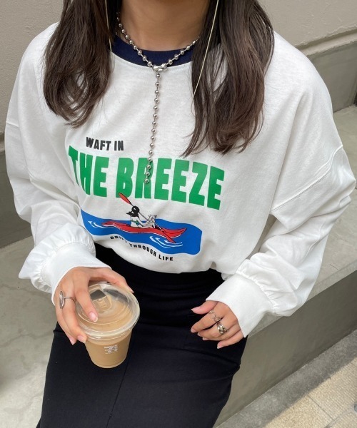 nemne store(ネンネストア)の「【低身長用サイズあり】アソートビッグロンT(Tシャツ/カットソー・レディース・グリーン/クリーム/オートミール/ホワイト系その他/グレー系その他/ホワイト系その他2/ホワイト系その他3/ホワイト系その他4・SMALL/MEDIUM)」の19枚目の写真
