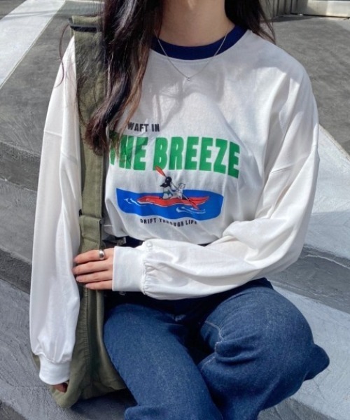 nemne store(ネンネストア)の「【低身長用サイズあり】アソートビッグロンT(Tシャツ/カットソー・レディース・グリーン/クリーム/オートミール/ホワイト系その他/グレー系その他/ホワイト系その他2/ホワイト系その他3/ホワイト系その他4・SMALL/MEDIUM)」の20枚目の写真