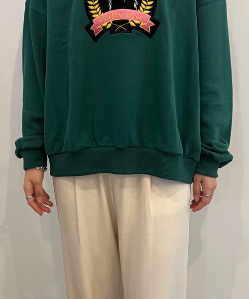 EPIMI E'PIMMY（エピミエピミー）の「ボアシシュウエンブレムスウェット（スウェット・レディース・ブラック/ピンク/グリーン/オートミール・MEDIUM）」の17枚目の写真
