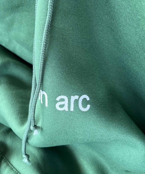 ARCADE（アーケード）の「韓国風 オーバーサイズ ミニカレッジロゴ フーディー スウェット パーカー -ARCADE Limited Line-（パーカー・レディース・ネイビー/グレー/グリーン・FREE）」の17枚目の写真