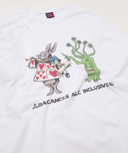 AlexanderLeeChang（アレキサンダーリーチャン）の「BACANCES ALL INCLUSIVE×AlexanderLeeChang/バカンス・オールインクルーシブ×アレキサンダーリーチャン BLC L/S T ALEX RABBIT（Tシャツ/カットソー・メンズ・ホワイト/グレー/ゴールド・M/L/XL）」の7枚目の写真