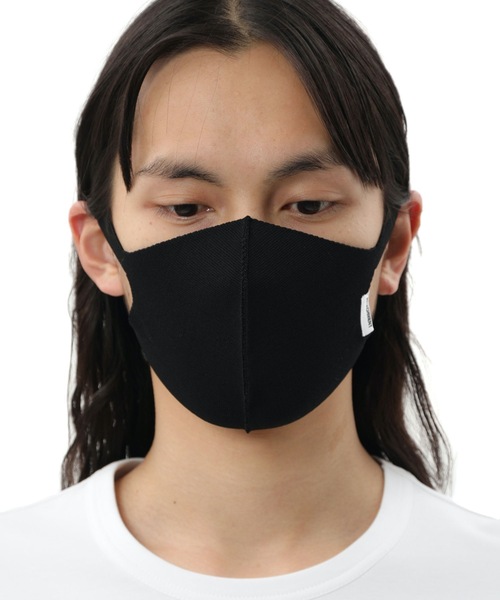 ATTACHMENT（アタッチメント）の「ヴィスコース / ナイロン ホールガーメント ニットマスク /  VIS / NY KNIT MASK（マスク・メンズ・ライトグレー/ブラック/ベージュ・ONESIZE）」の2枚目の写真