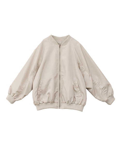 Social GIRL（ソーシャルガール）の「シャーリングMA-1ブルゾン（MA-1・レディース・ブラック/オフホワイト/カーキ・M/L）」の17枚目の写真