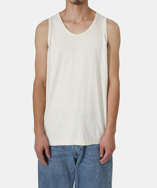 FLAG SPORT（フラッグスポーツ）の「FLAG SPORT / フラッグスポーツ：12 / Slab Tank T：FS2004[STD]（タンクトップ・メンズ・ホワイト系その他/ネイビー/ブラック・M/L/XL）」の2枚目の写真