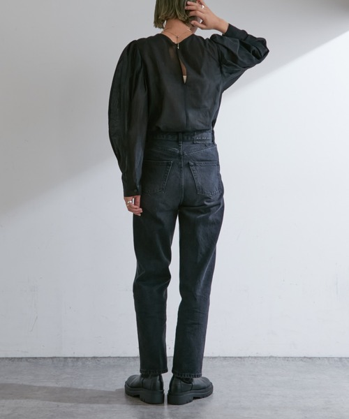 Omekashi(オメカシ)の「シアーパフスリーブブラウス(シャツ/ブラウス・レディース・ブラウン/ブラック/ベージュ・FREE)」の21枚目の写真