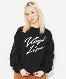 X-girl | VINYL LIPS CREW SWEAT TOP(スウェット)