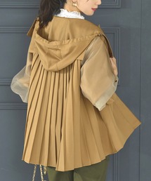 RUIRUE BOUTIQUE（ルイルエブティック）の「オーガンジースリーブバックプリーツパーカー（その他アウター・レディース）」