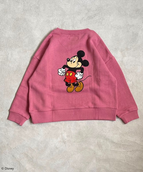 Disney(ディズニー)の「【Disney】ミッキーマウス/ウラケトレーナー(80~150cm)(スウェット・キッズ・杢グレー/ピンク/グリーン/チャコール・80/90/95/100/110/120/130/140/150)」の13枚目の写真