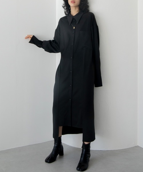 VACANCY（ヴァカンシー）の「サイド切り替えシャツワンピース
