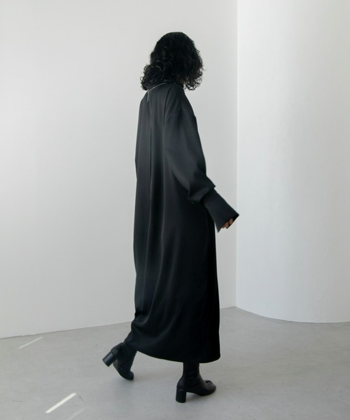 VACANCY（ヴァカンシー）の「サイド切り替えシャツワンピース（ワンピース・レディース・その他/ブラック/ブルー/ネイビー・FREE）」の17枚目の写真