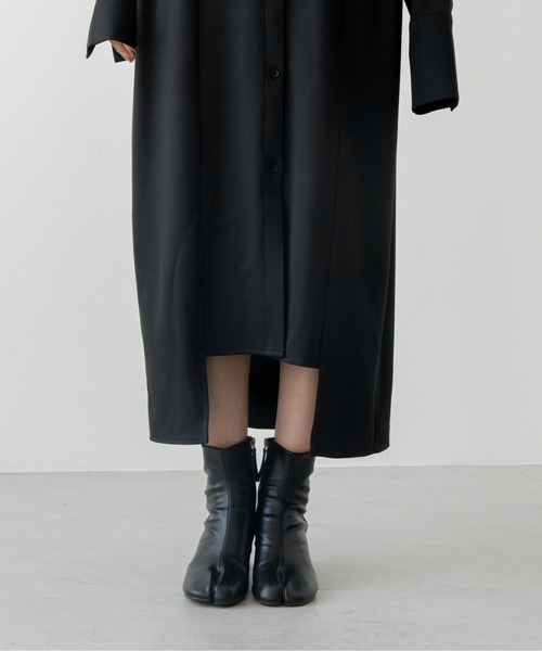 VACANCY（ヴァカンシー）の「サイド切り替えシャツワンピース（ワンピース・レディース・その他/ブラック/ブルー/ネイビー・FREE）」の10枚目の写真