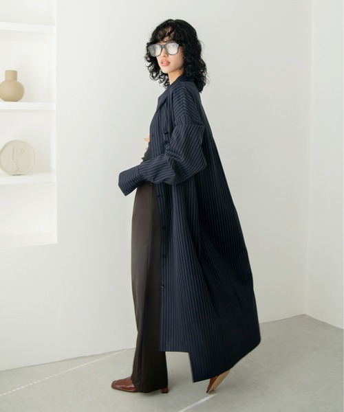 VACANCY（ヴァカンシー）の「サイド切り替えシャツワンピース