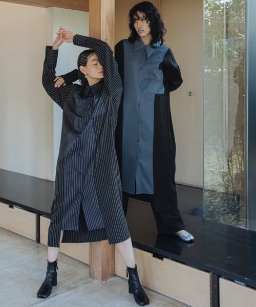 VACANCY（ヴァカンシー）の「サイド切り替えシャツワンピース