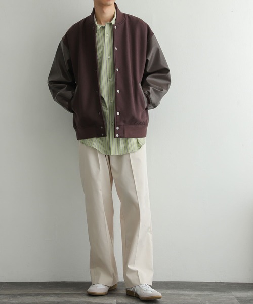 SENSE OF PLACE by URBAN RESEARCH（センスオブプレイスバイアーバンリサーチ）の「『ユニセックス』NewZealandWoolスタジャン（スタジャン・メンズ・ブラウン/ブラック・MEDIUM/LARGE）」の12枚目の写真