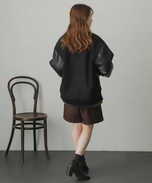 SENSE OF PLACE by URBAN RESEARCH（センスオブプレイスバイアーバンリサーチ）の「『ユニセックス』NewZealandWoolスタジャン（スタジャン・メンズ・ブラウン/ブラック・MEDIUM/LARGE）」の21枚目の写真