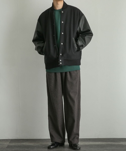 SENSE OF PLACE by URBAN RESEARCH（センスオブプレイスバイアーバンリサーチ）の「『ユニセックス』NewZealandWoolスタジャン（スタジャン・メンズ・ブラウン/ブラック・MEDIUM/LARGE）」の22枚目の写真