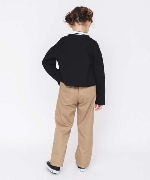 BRANSHES（ブランシェス）の「クロップド丈カーディガン（カーディガン/ボレロ・キッズ・ブラック/ピンク/アイボリー・150/120/90/130/100/110/140）」の12枚目の写真