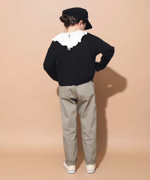 BRANSHES（ブランシェス）の「クロップド丈カーディガン（カーディガン/ボレロ・キッズ・ブラック/ピンク/アイボリー・150/120/90/130/100/110/140）」の8枚目の写真