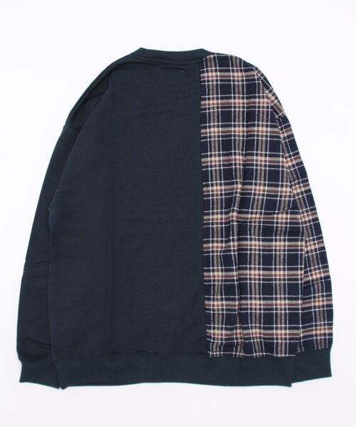 go slow caravan（ゴースローキャラバン）の「裏起毛切替BIGﾄﾚｰﾅｰ(M1)（スウェット・メンズ・グレー/ブルー系その他/ネイビー/ベージュ/ホワイト/ブラック・MEDIUM/LARGE/X-LARGE）」の7枚目の写真