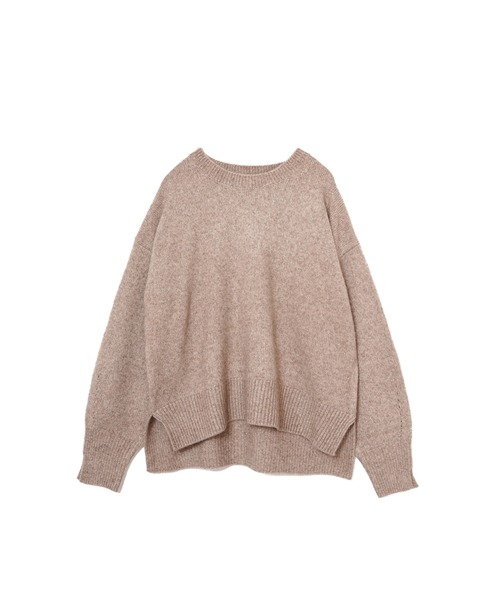 AMERICAN RAG CIE（アメリカンラグシー）の「モヘヤボリュームスリットニット（ニット/セーター・レディース・チャコール/パープル/ベージュ・FREE）」の4枚目の写真