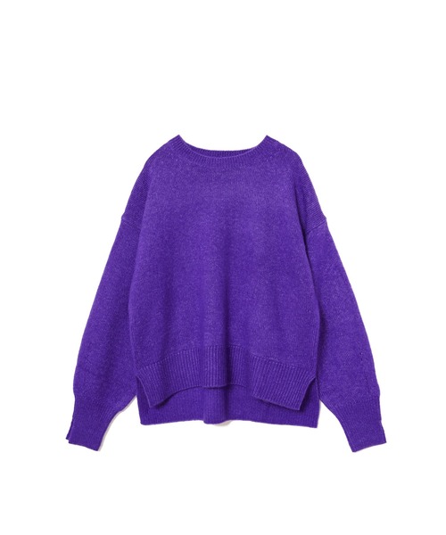 AMERICAN RAG CIE（アメリカンラグシー）の「モヘヤボリュームスリットニット（ニット/セーター・レディース・チャコール/パープル/ベージュ・FREE）」の9枚目の写真