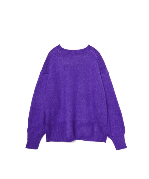 AMERICAN RAG CIE（アメリカンラグシー）の「モヘヤボリュームスリットニット（ニット/セーター・レディース・チャコール/パープル/ベージュ・FREE）」の10枚目の写真