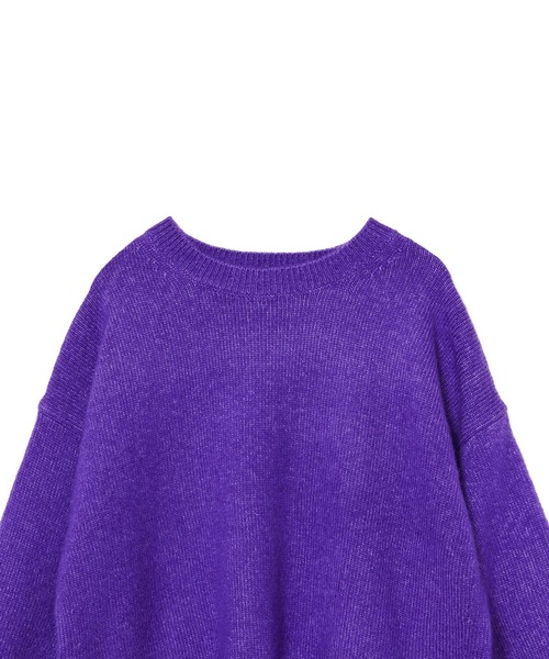 AMERICAN RAG CIE（アメリカンラグシー）の「モヘヤボリュームスリットニット（ニット/セーター・レディース・チャコール/パープル/ベージュ・FREE）」の11枚目の写真