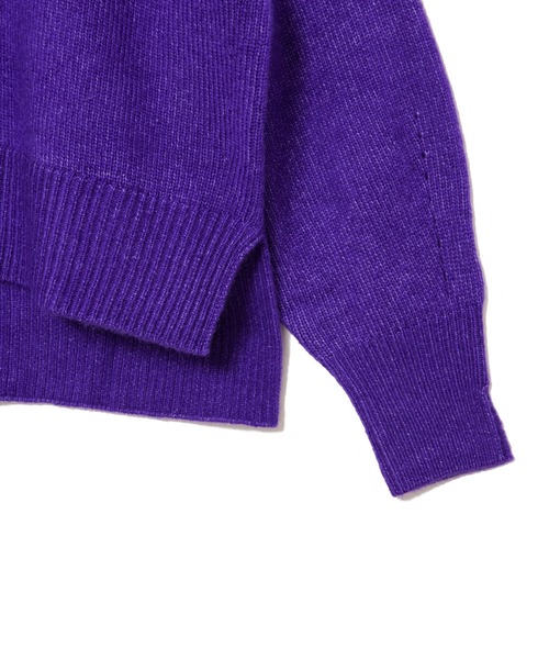 AMERICAN RAG CIE（アメリカンラグシー）の「モヘヤボリュームスリットニット（ニット/セーター・レディース・チャコール/パープル/ベージュ・FREE）」の12枚目の写真