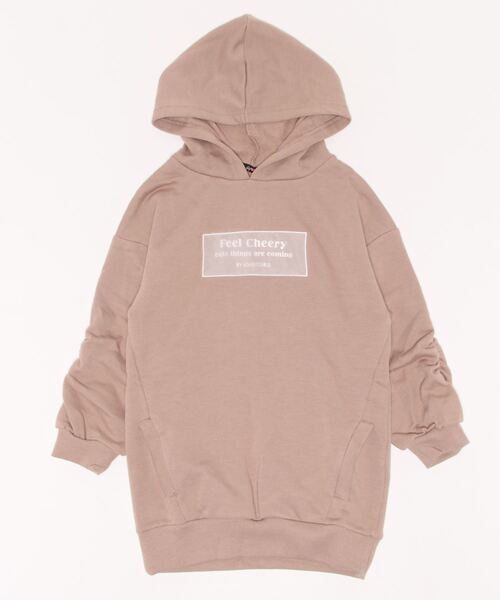 by LOVEiT（バイラビット）の「袖シャーリングチュニック（チュニック・キッズ・モカ/ラベンダー/ブラック・140cm/160cm/130cm/150cm/120cm）」の5枚目の写真